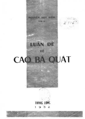 Luận Đề Về Cao Bá Quát - Nguyễn Duy Diễn